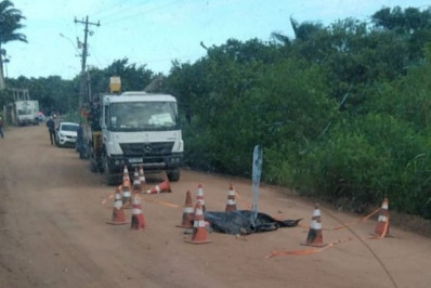 Homem morre após ser atropelado durante acidente de trabalho em Cabo Frio