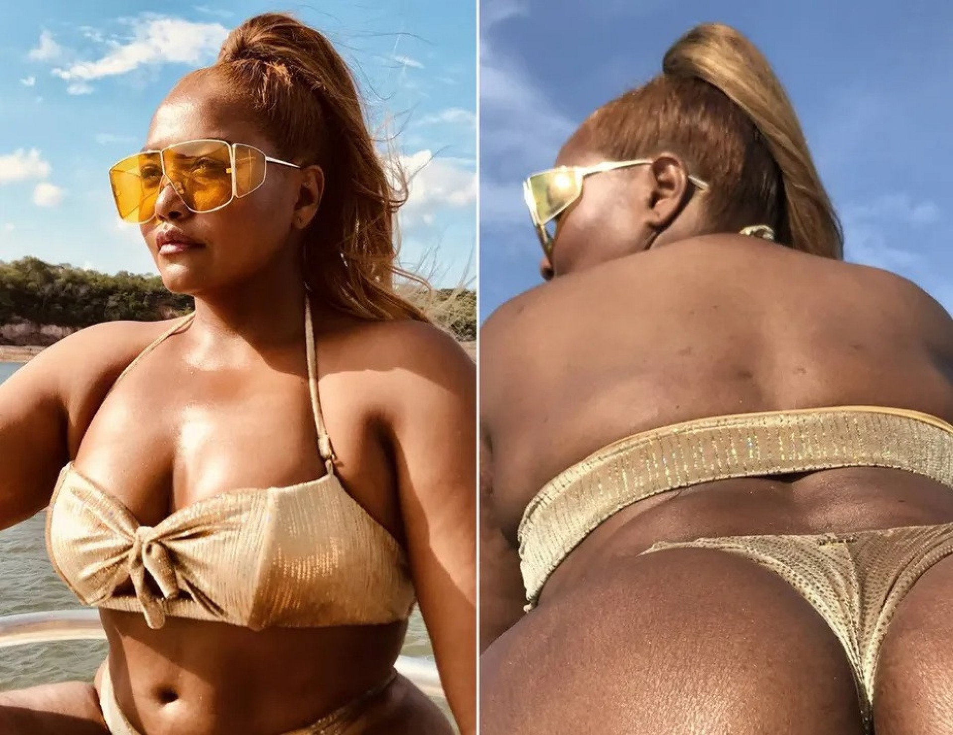 Gaby Amarantos se coloca bumbum pra jogo em fotos na web - Reprodução Internet