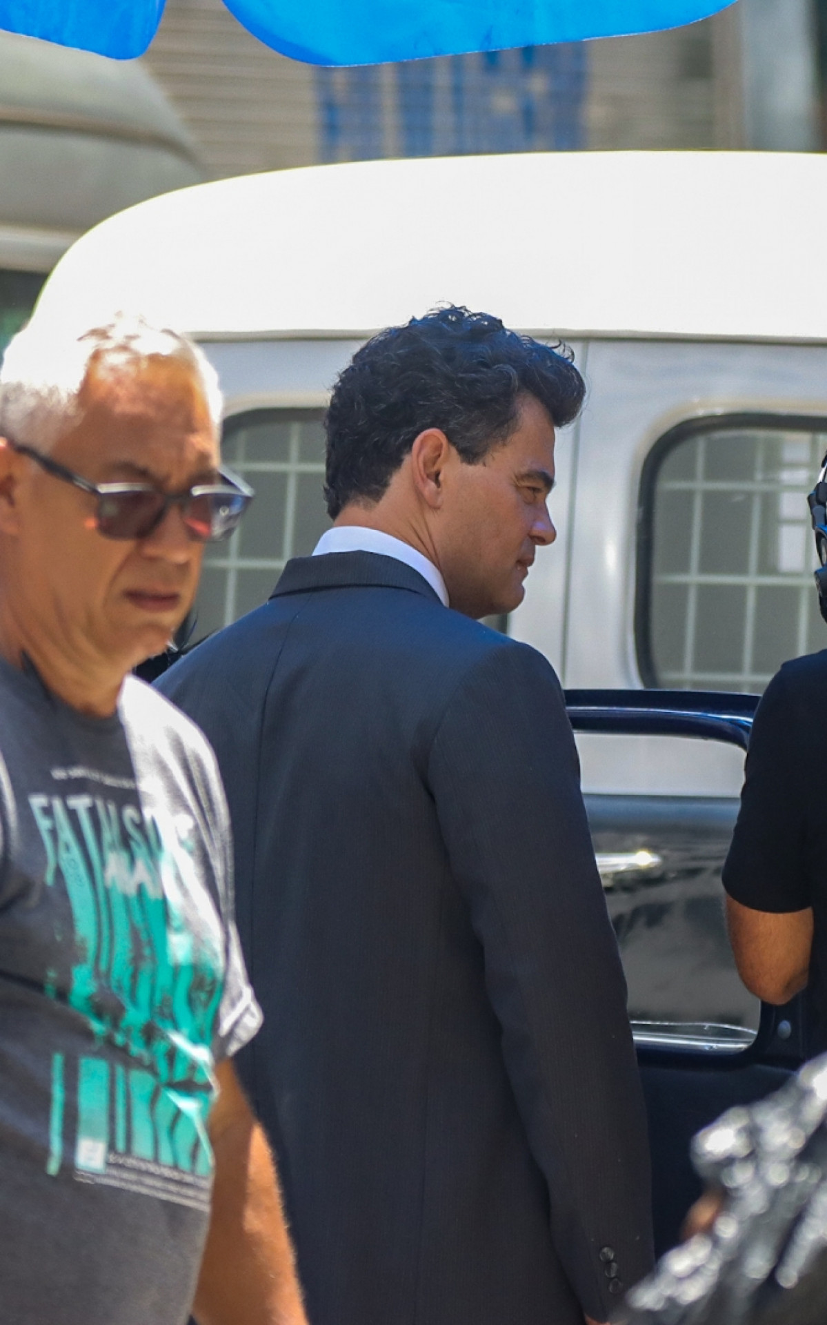 Carmo Dalla Vecchia grava cenas de novela no Centro do Rio