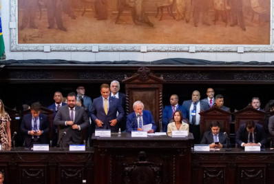 Deputados eleitos tomam posse no Palácio Tiradentes, antiga sede da Alerj