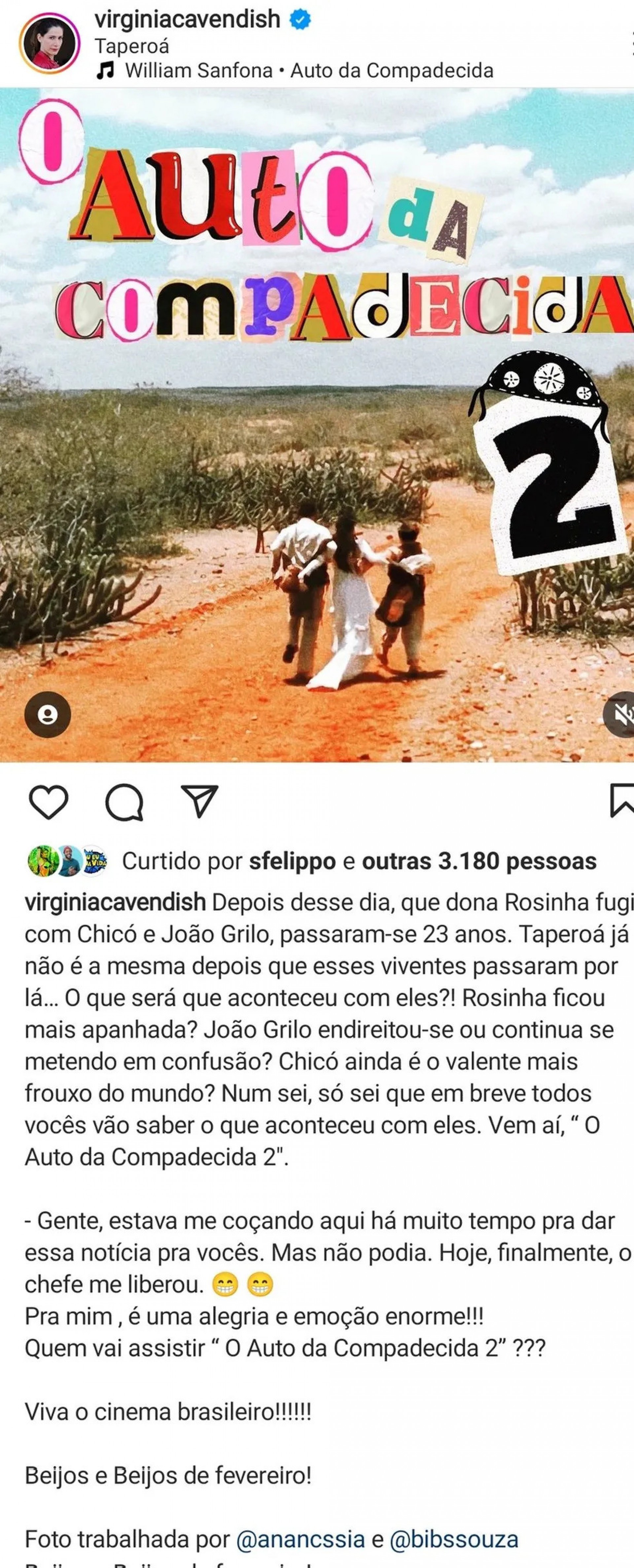  - Reprodução/Instagram