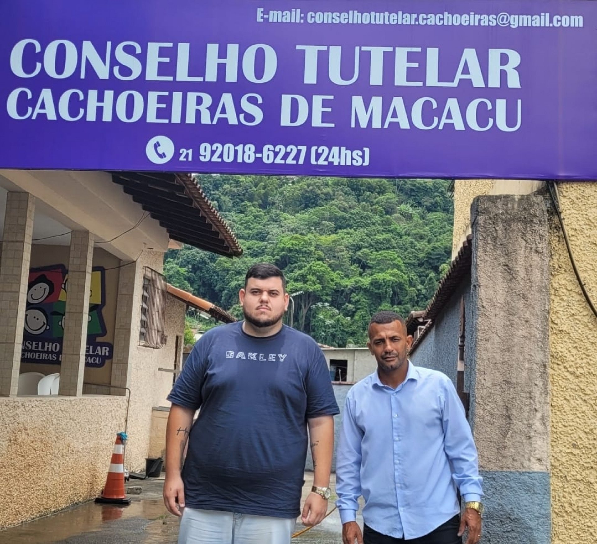 Conselheiros Tutelares Thiago Werly e Robson Oliveira responsáveis pelo atendimento à menina torturada em Cachoeiras de Macacu - Andréa Brito