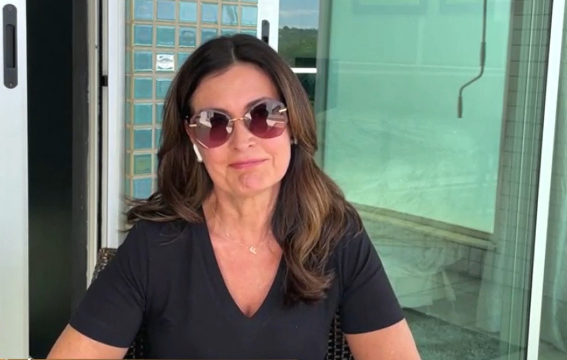 Fátima Bernardes homenageia Gloria Maria no 'Encontro' - Reprodução de vídeo / TV Globo