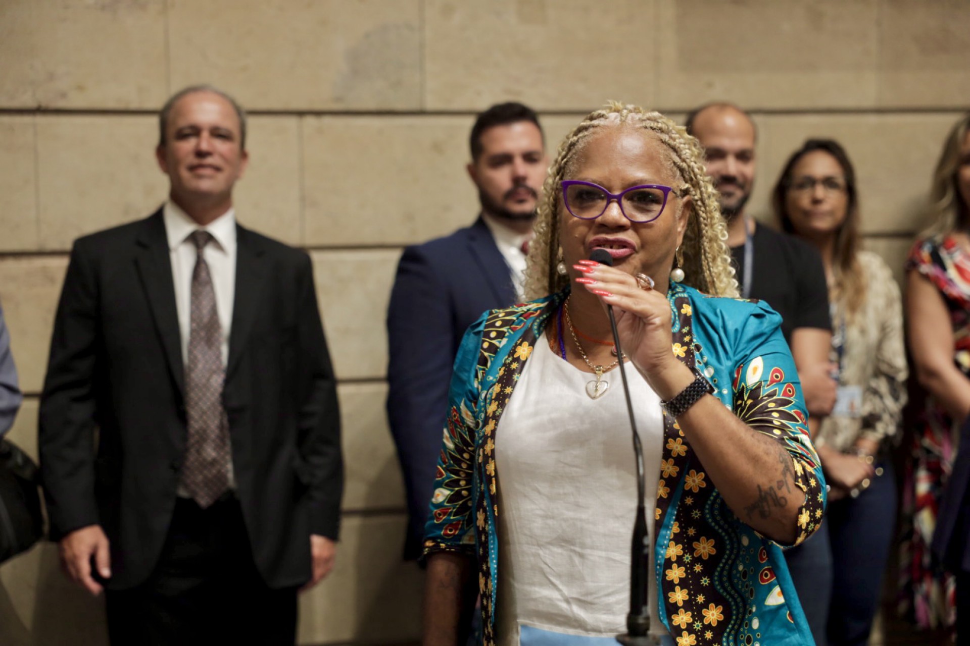 Monica Cunha tomou posse como vereadora nesta quinta-feira (2) - Eduardo Barreto / C&acirc;mara Municipal do Rio