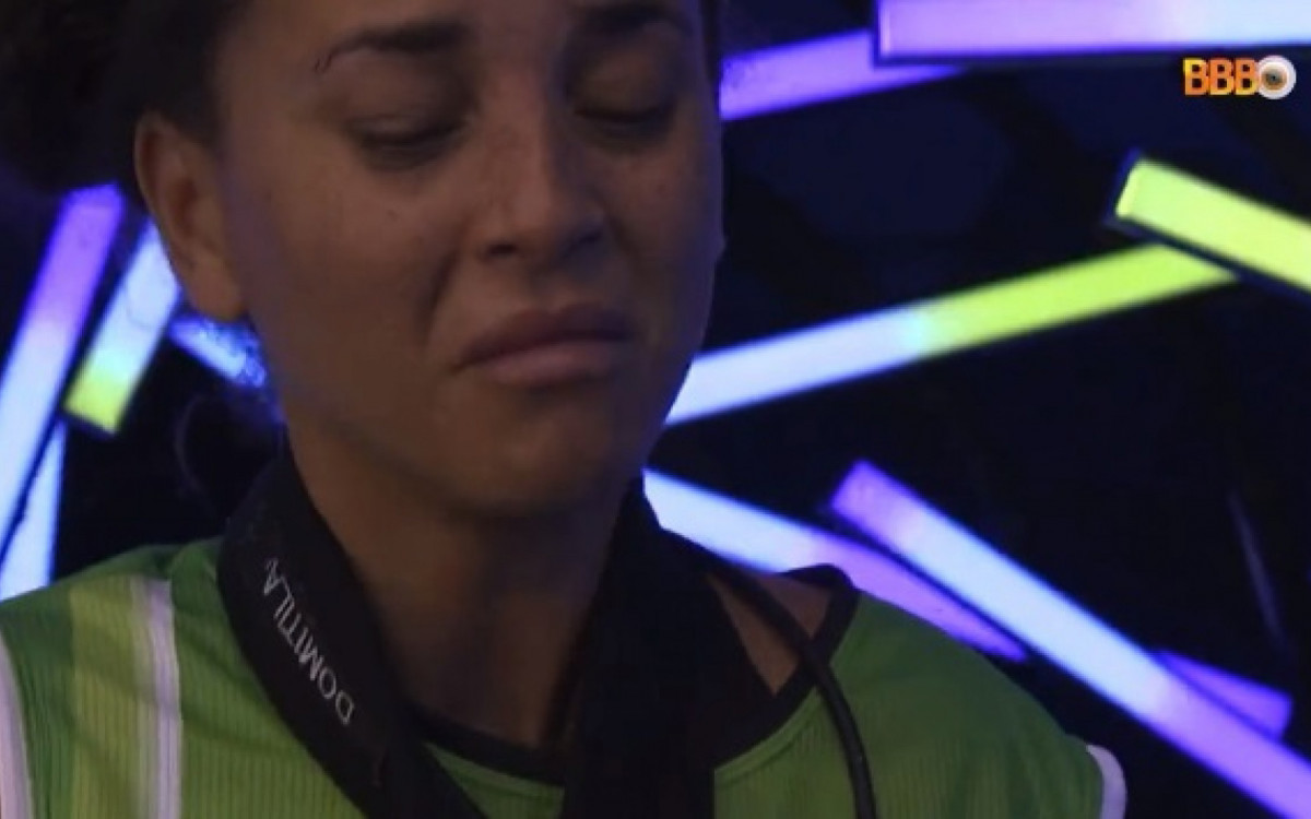 Domitila chora ao voltar para a casa do 'BBB 23' - Reprodução