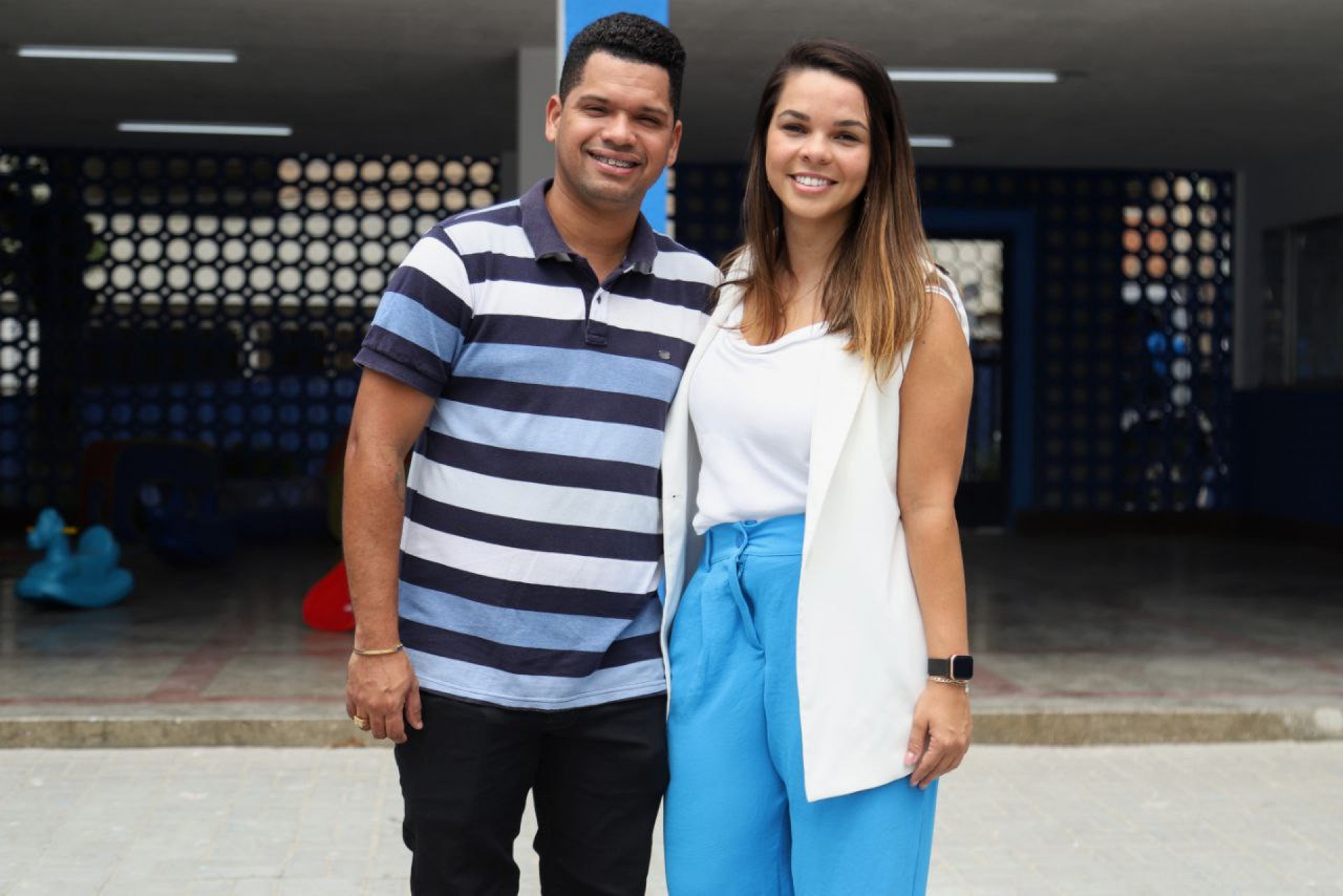 Subsecret&aacute;rio e a secret&aacute;ria interina de Educa&ccedil;&atilde;o, Cultura e Turismo, Ana Paula Gomes - Edgar Maciel