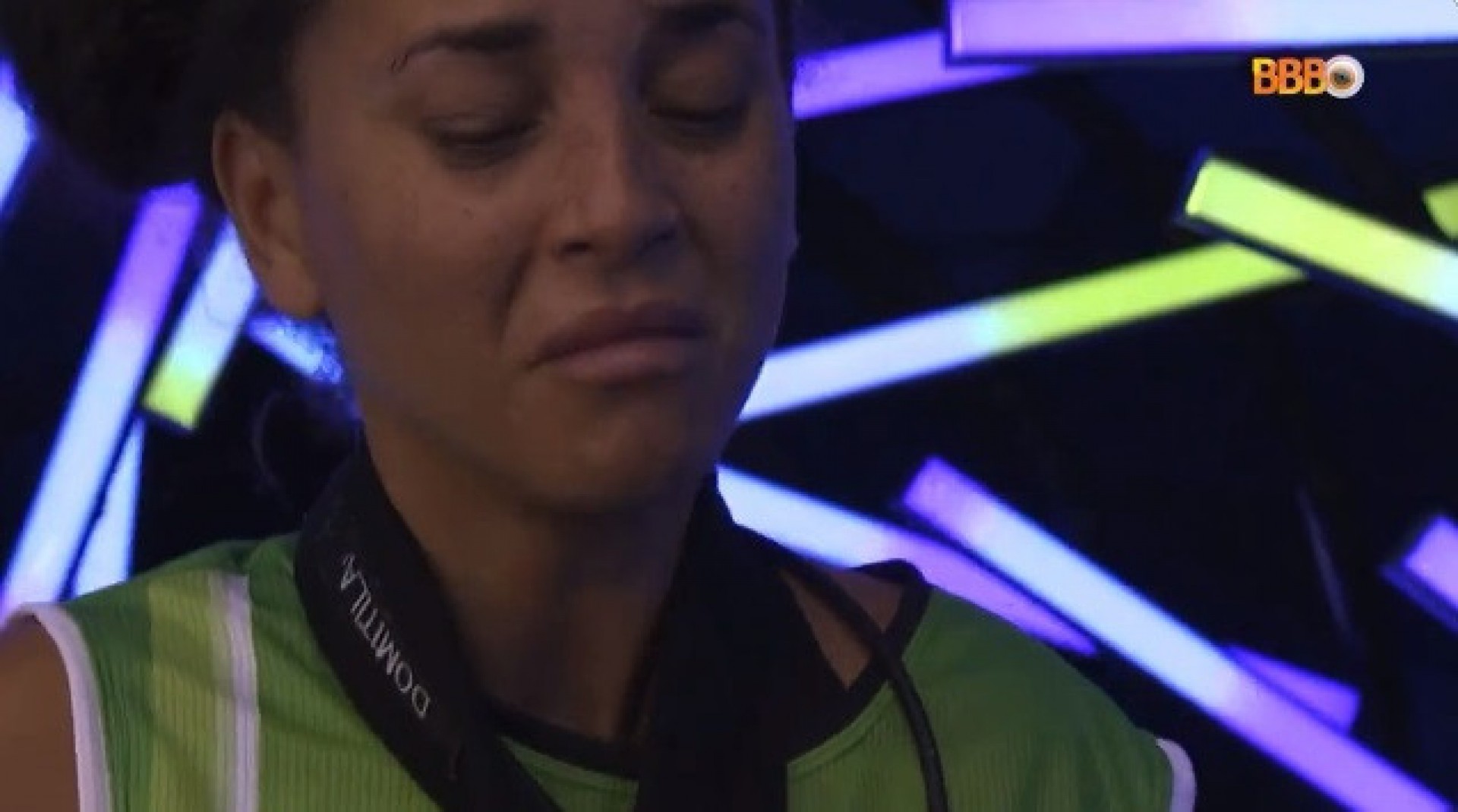 Domitila chora ao voltar para a casa do 'BBB 23' - Reprodução