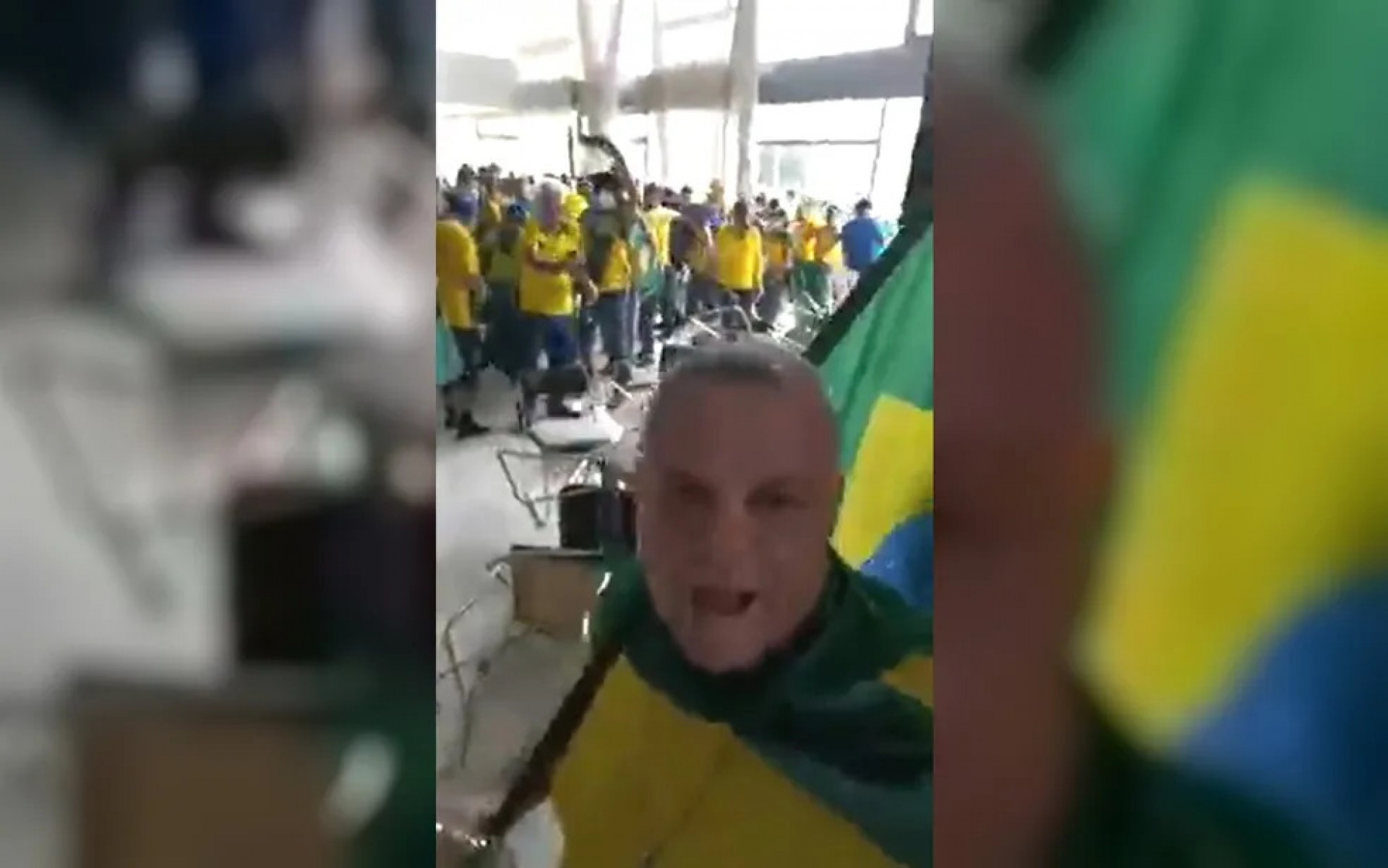 Preso, o empresário Mário Furacão foi afastado da presidência da CDL de Rio Verde após participar da invasão às sedes dos Três Poderes - Reprodução