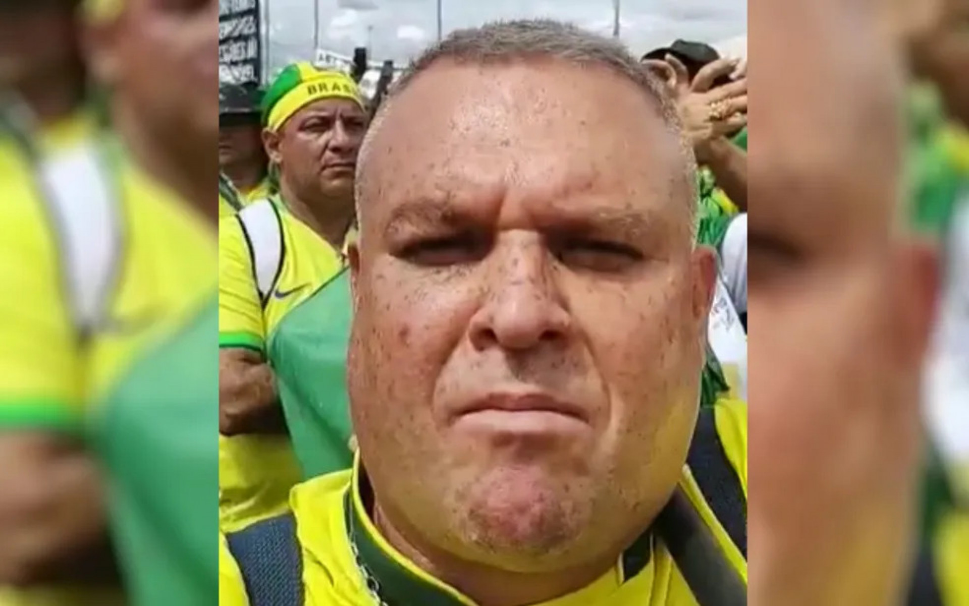 Preso, o empresário Mário Furacão foi afastado da presidência da CDL de Rio Verde após participar da invasão às sedes dos Três Poderes - Reprodução