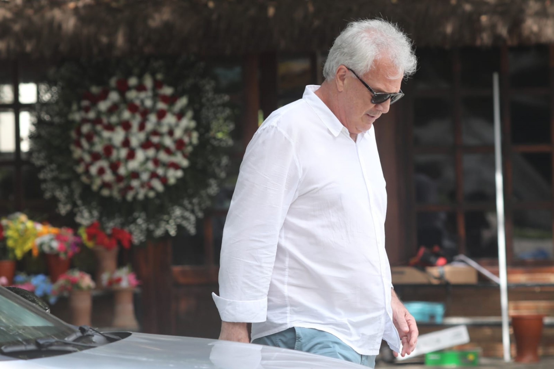 Pedro Bial comparece ao velório de Gloria Maria - Pedro Ivo / Agência O DIA