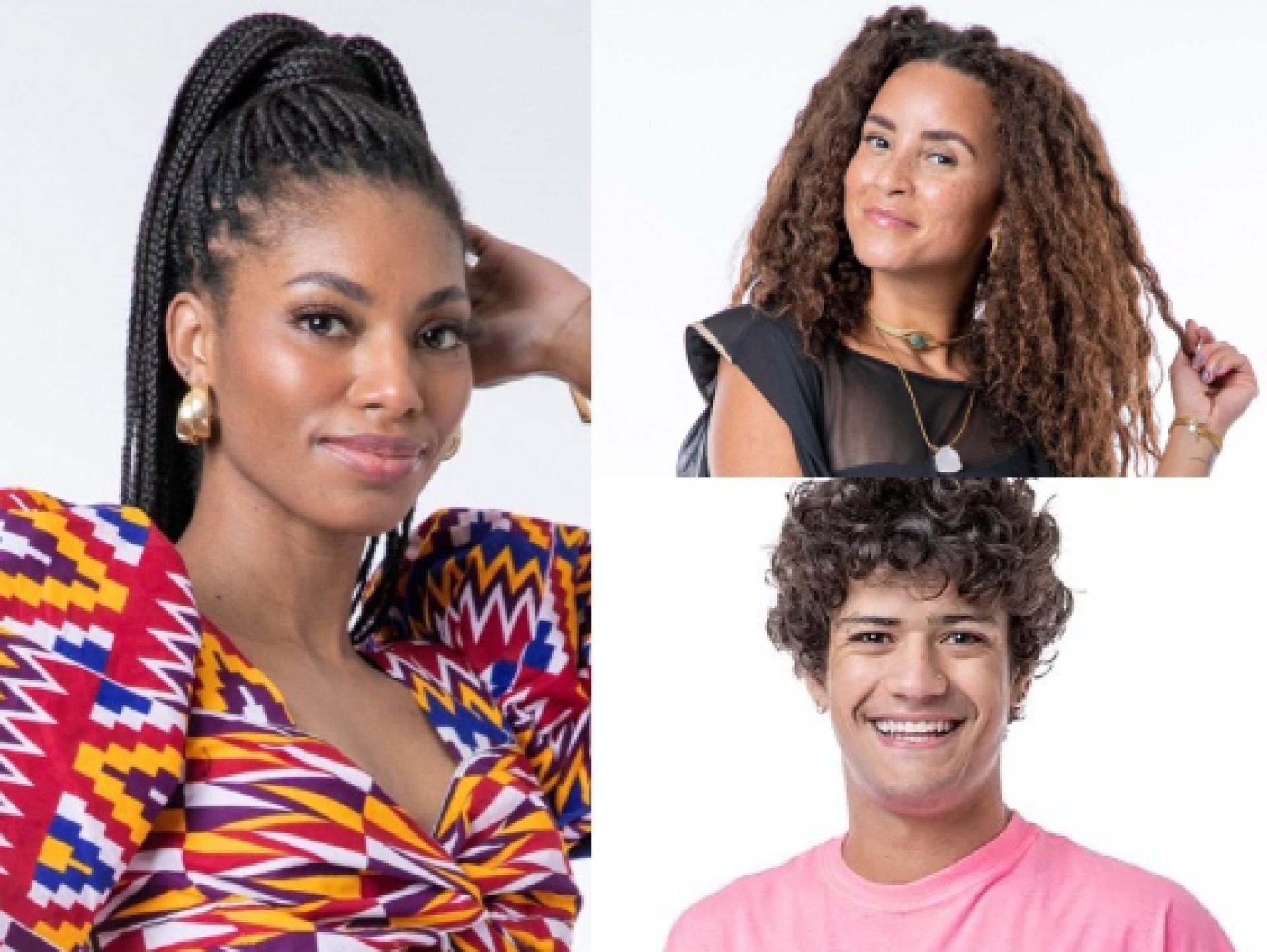 Tina, Domitila e Gabriel Santana - Divulgação / TV Globo