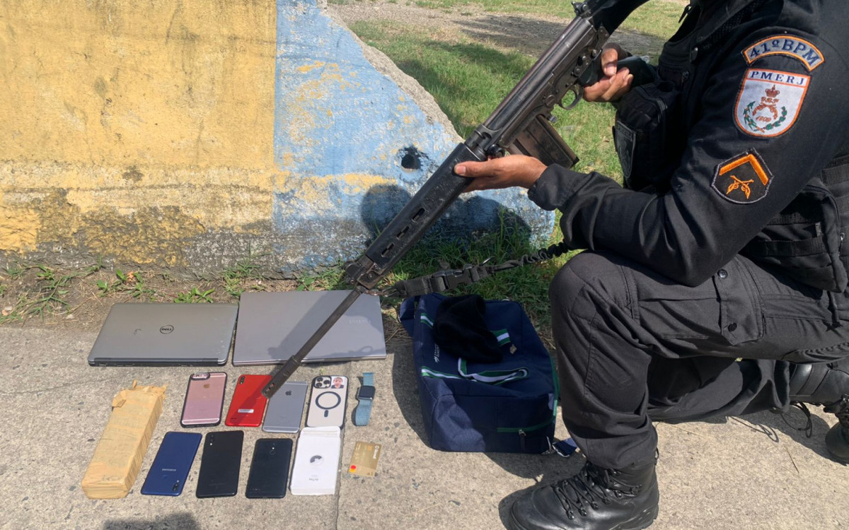 Materiais apreendidos durante operação nesta segunda - Divulgação