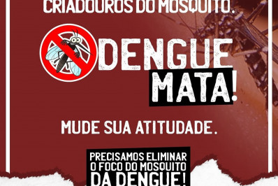 Secretaria de Saúde alerta: 