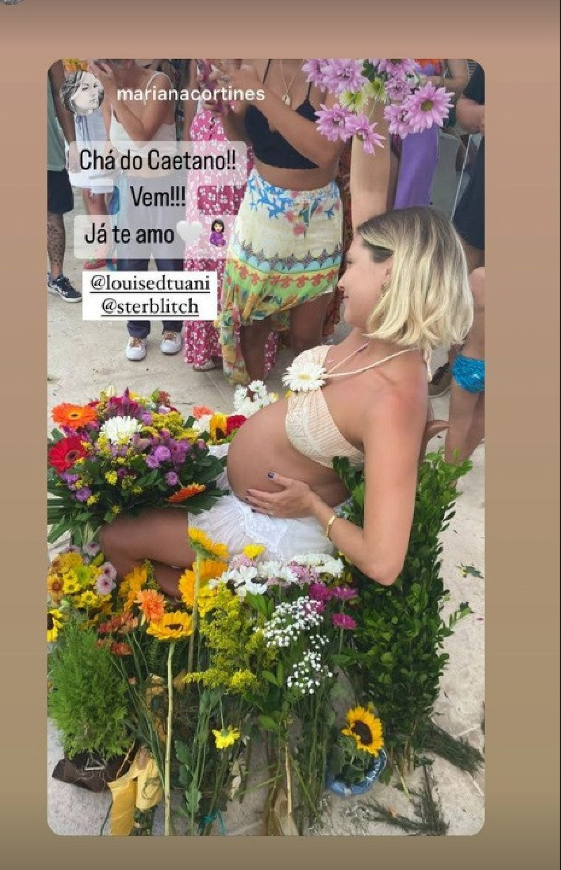  Louise D'Tuani curte o chá de bebê do primeiro filho - Reprodução do Instagram