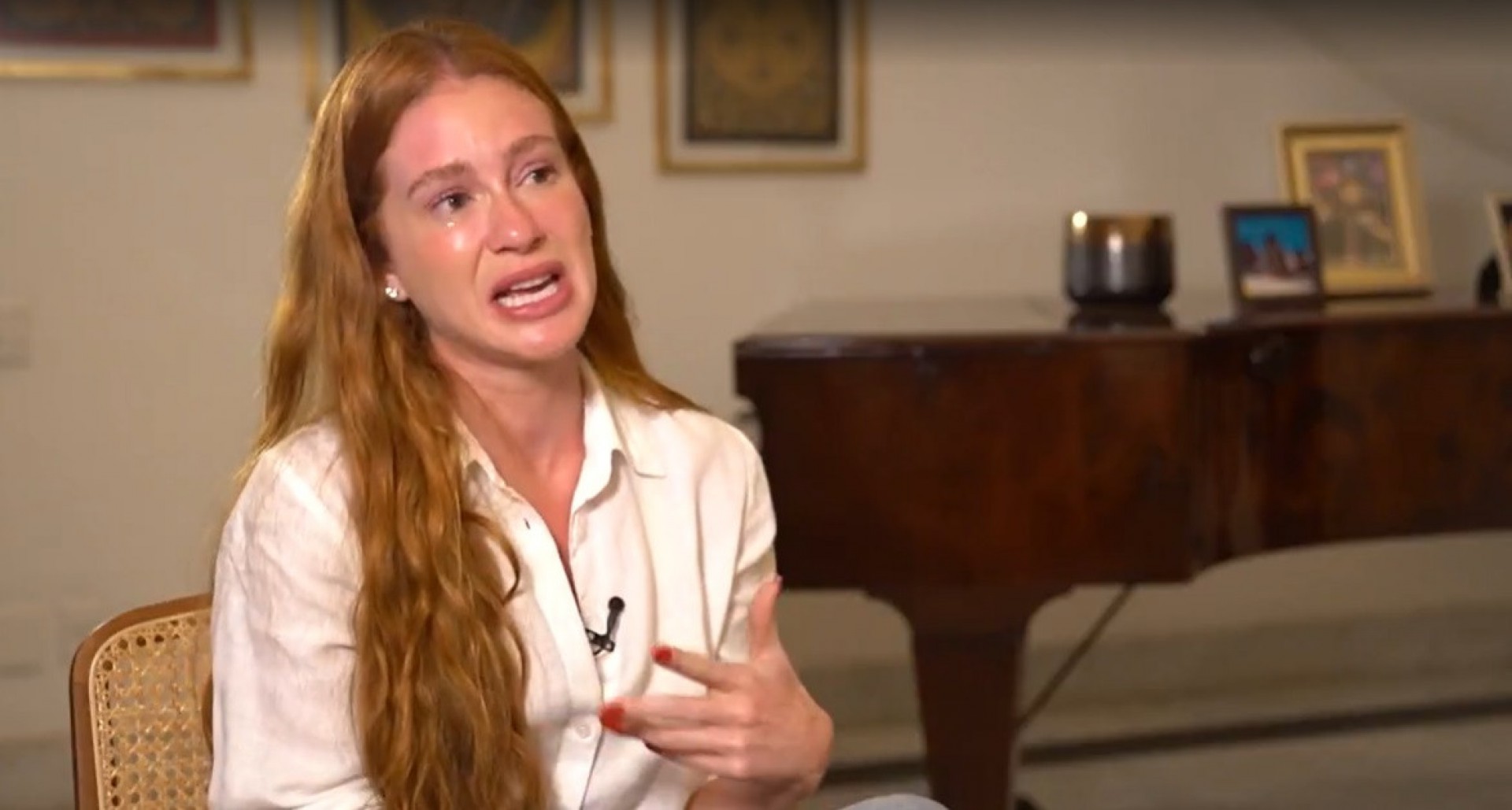 Marina Ruy Barbosa se emociona ao falar sobre Gloria Maria  - Reprodução de vídeo / TV Globo
