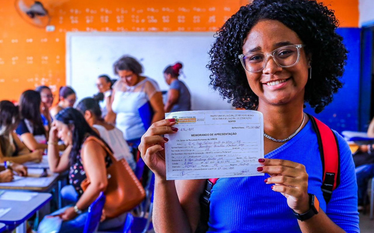 A professora Hemillyn Christini, 19 anos, fará parte do quadro docente de uma creche
