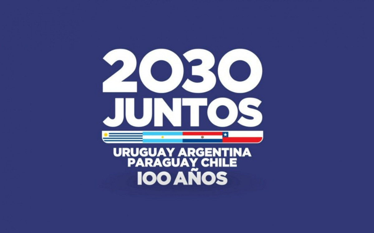 Imagem da candidatura oficial do bloco sul-americano para a Copa de 2030