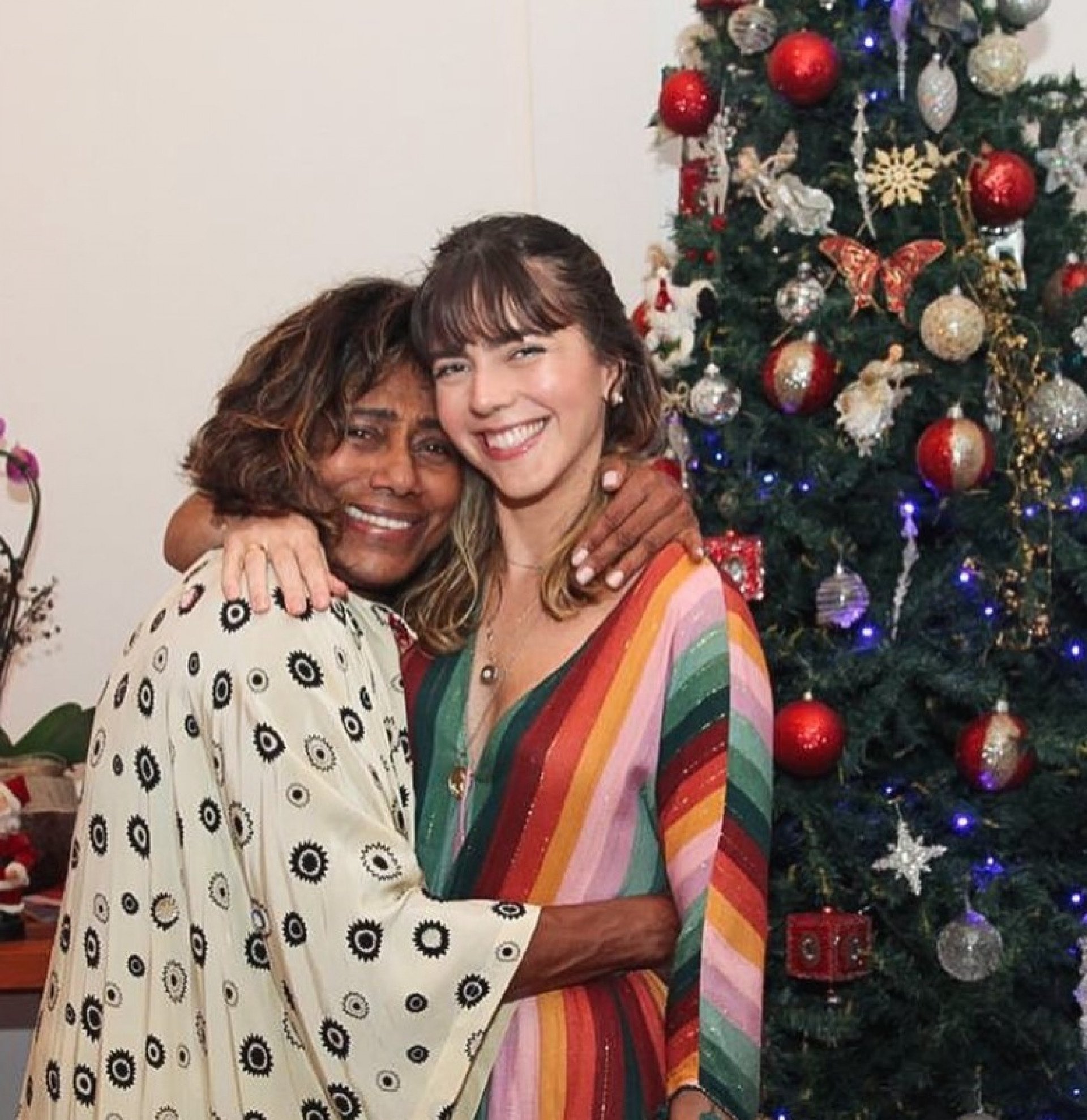 Glória Maria e a afilhada, Júlia Chaloub  - Reprodução/Instagram