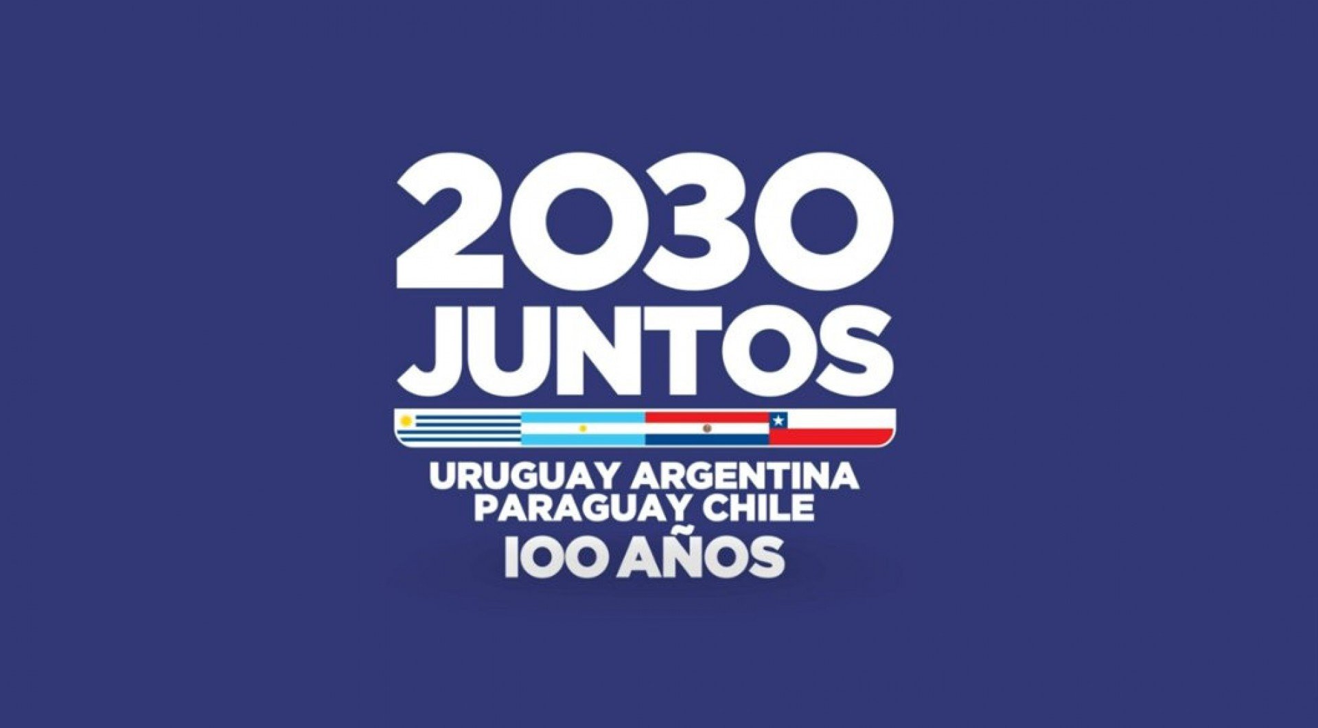 Imagem da candidatura oficial do bloco sul-americano para a Copa de 2030 - Reprodução