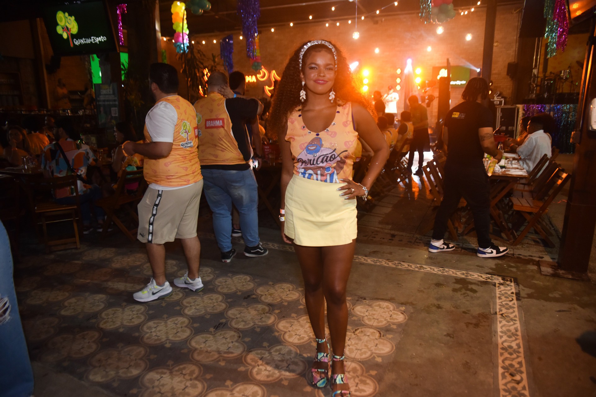 Atriz Jeniffer Nascimento durante a primeira edição da Pericão Folia  - Leo Franco / AgNews