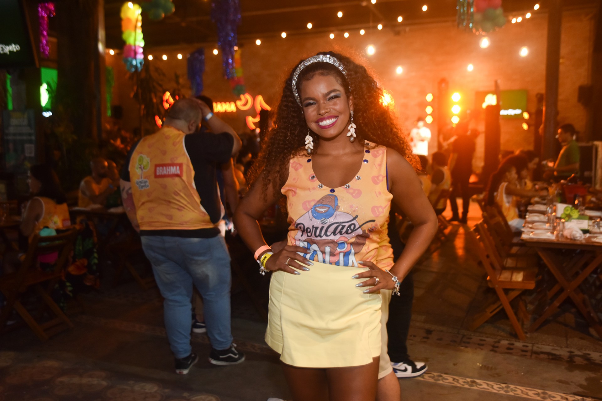 Atriz Jeniffer Nascimento durante a primeira edição da Pericão Folia  - Leo Franco / AgNews