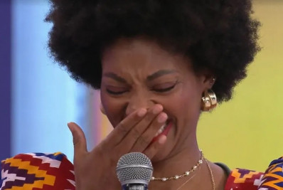 Tadeu Schmidt usa dialeto angolano para se despedir de Tina no 'BBB 23'