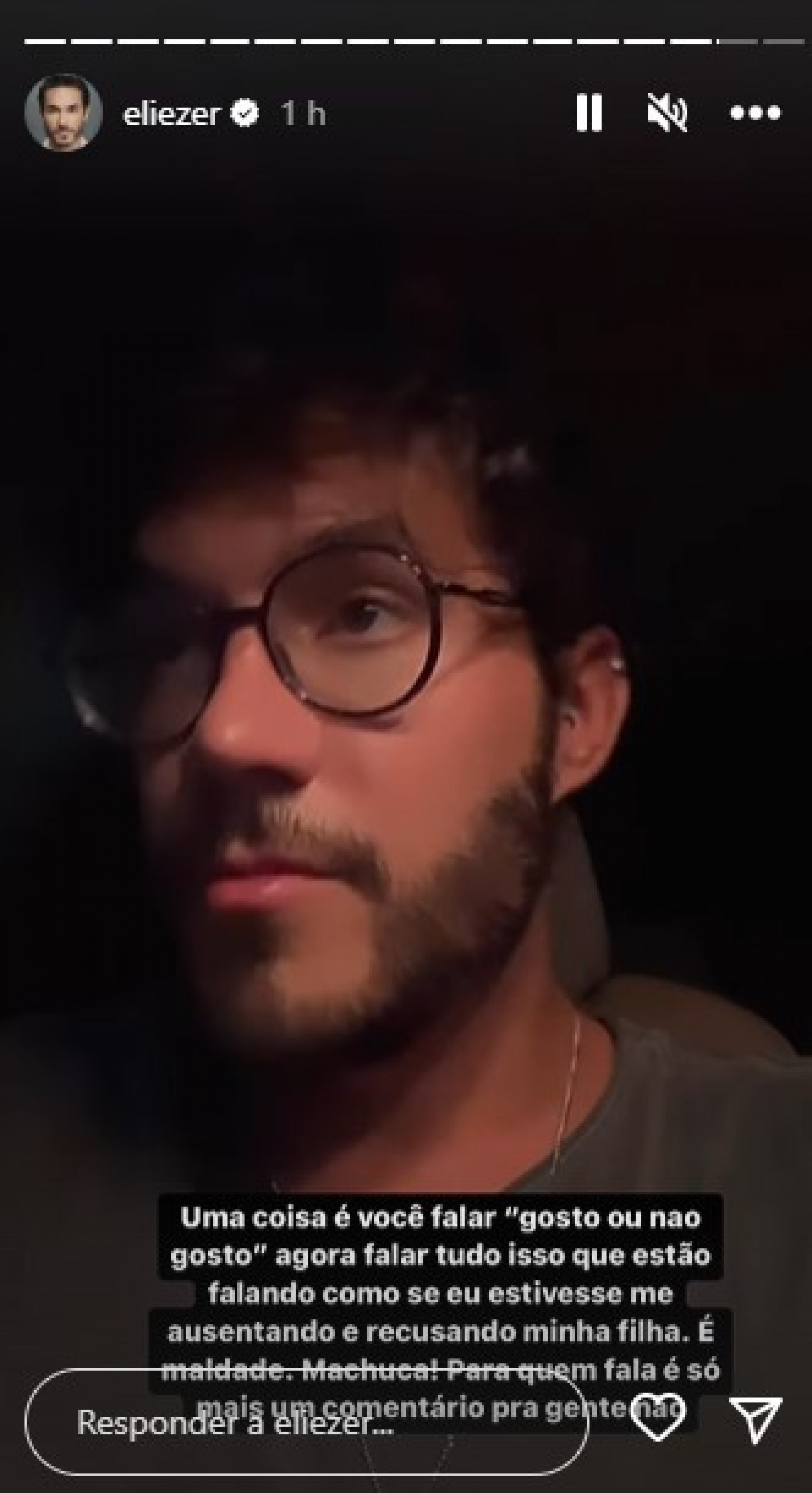 Eliezer desabafa sobre críticas da internet - Reprodução Internet