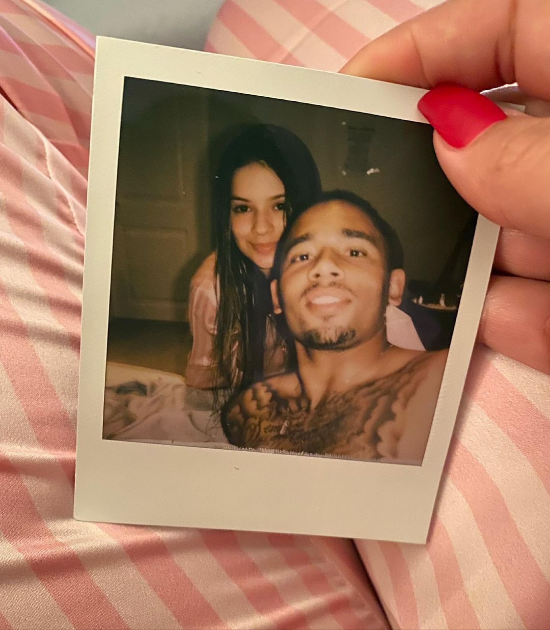 Gabriel Jesus faz declaração de amor para Raiane Lima: 'Dona do meu coração' - Reprodução Internet