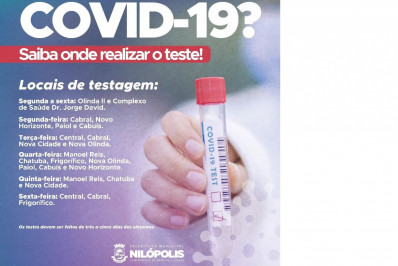 Nilópolis segue realizando testes rápidos para Covid-19