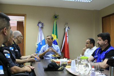 Prefeito Fabiano Horta recebe Secretário da Polícia Militar para tratar de mais segurança na cidade