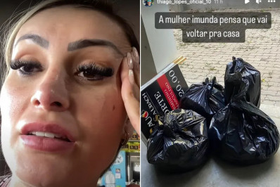 'Estou horrorizada', diz Andressa Urach após ex jogar seus pertences na rua