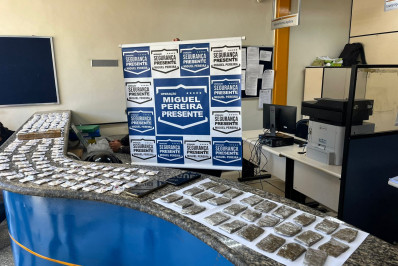 Segurança Presente apreende 186 pacotes de cocaína e 27 tabletes de maconha em Miguel Pereira