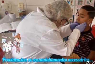 Programa da Secretaria de Saúde educa alunos da rede municipal sobre como ter dentes saudáveis