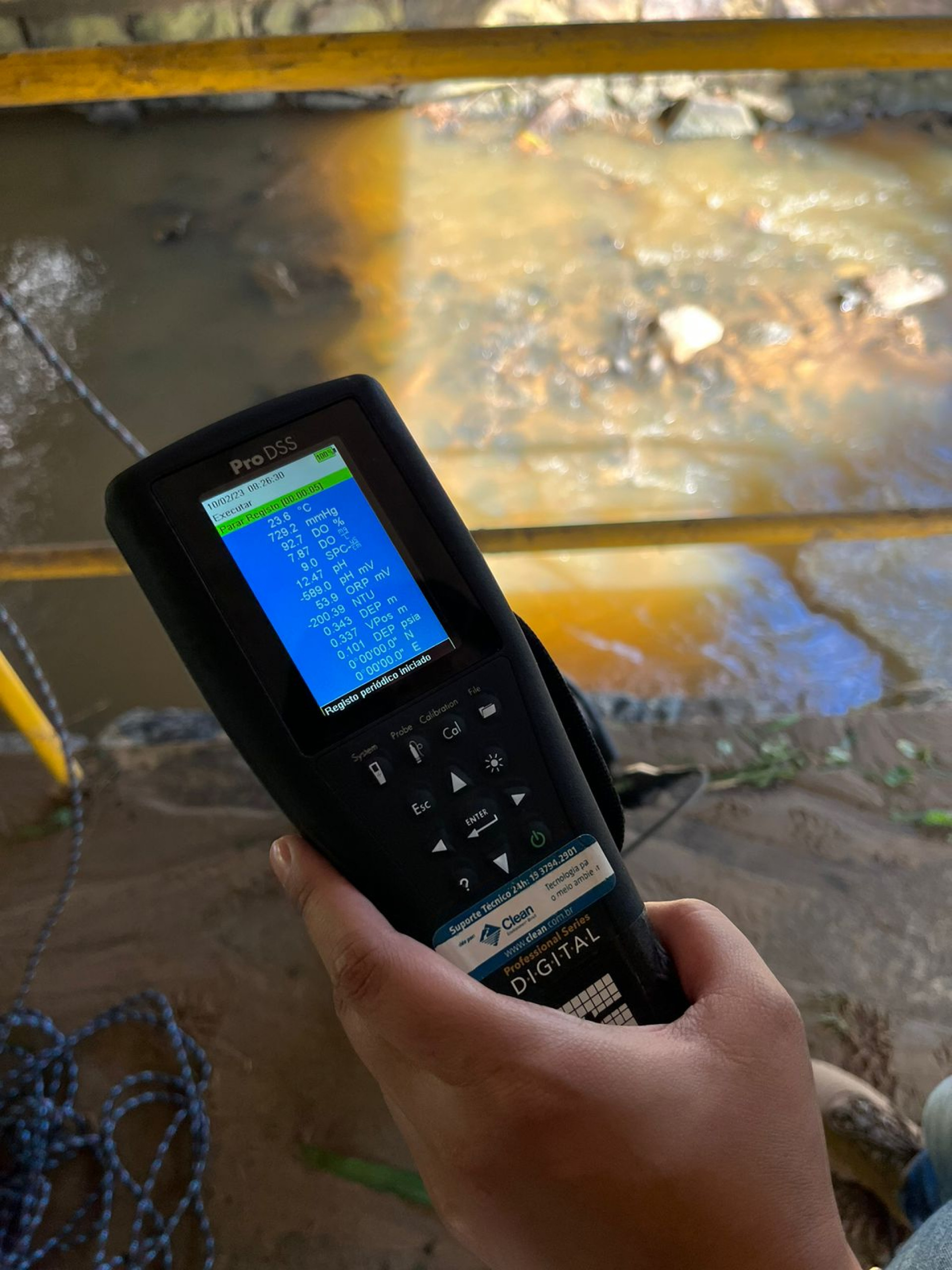 Coleta foi feita em trechos do rio na estrada que liga Quatis &agrave; Vista Alegre; no distrito de Floriano; no bairro de Saudade e no Centro