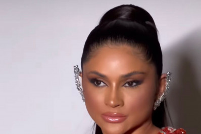 Mileide Mihaile leva tombo durante ensaio técnico da Grande Rio na Sapucaí; assista