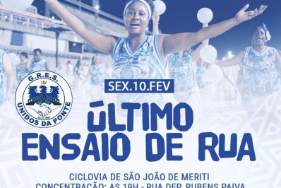  Último ensaio de rua da Unidos da Ponte para o Carnaval 2023