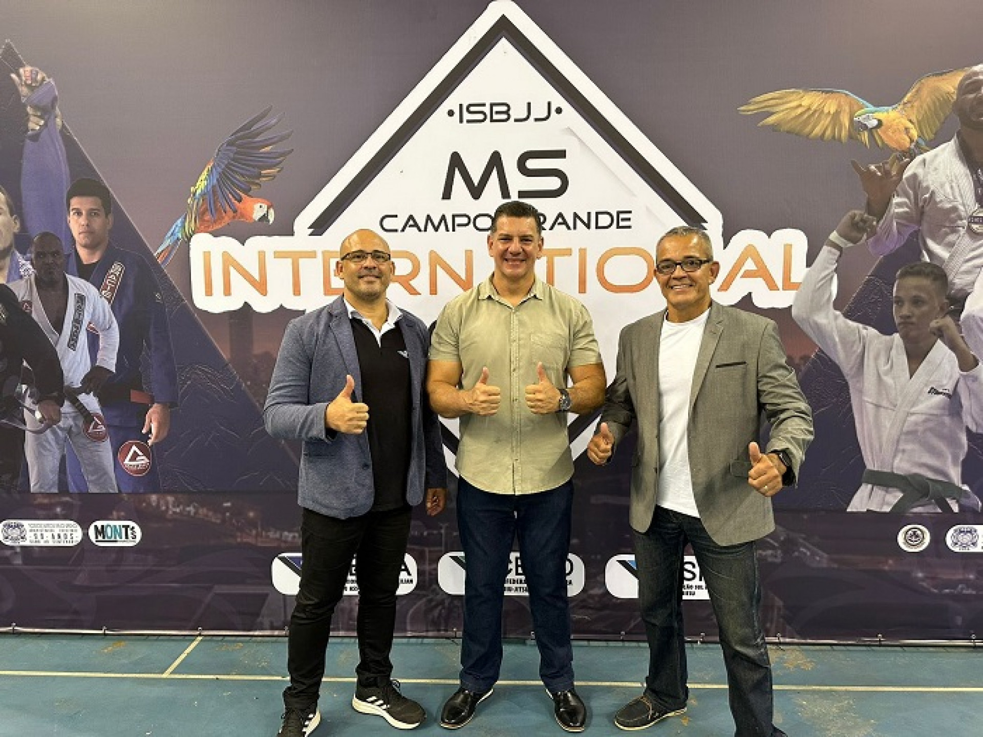 Fabio Rocha, representante da Fundesporte e Rog&eacute;rio Gavazza, presidente da CBJJD  - (Foto: FSMJJ)