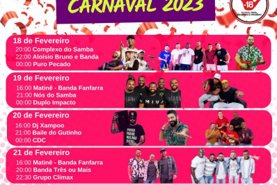 Prefeitura divulga programação do Carnaval 2023