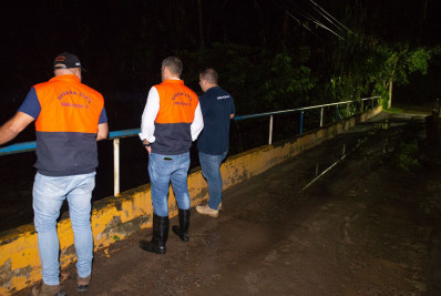 Rodrigo Drable acompanha inspeção do nível do Rio Bananal