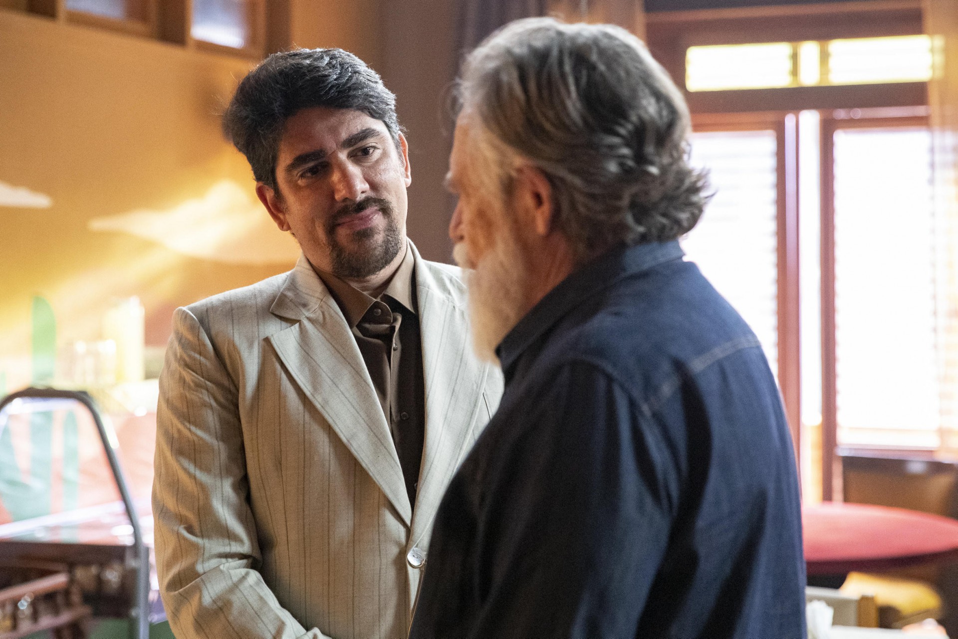 Nóe (Marcelo Adnet) e Coronel Tertúlio (José de Abreu) - Fábio Rocha / TV Globo