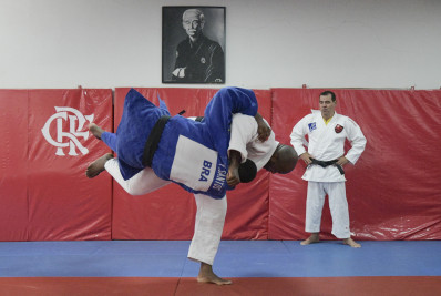 Um dos maiores judocas de todos os tempos, Teddy Riner treina no Flamengo