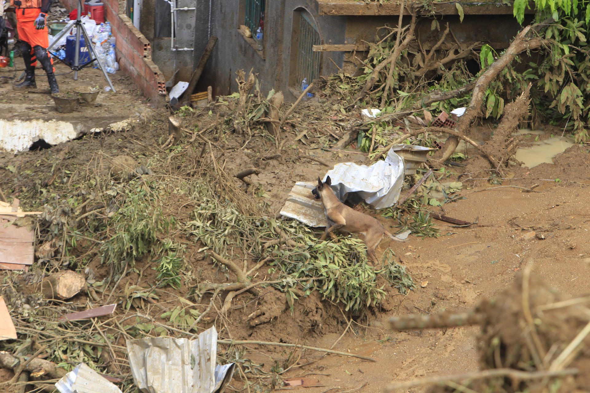 Fam&iacute;lia morre em desabamento ap&oacute;s forte chuva em S&atilde;o Gon&ccedil;alo - Reginaldo Pimenta / Agencia O Dia