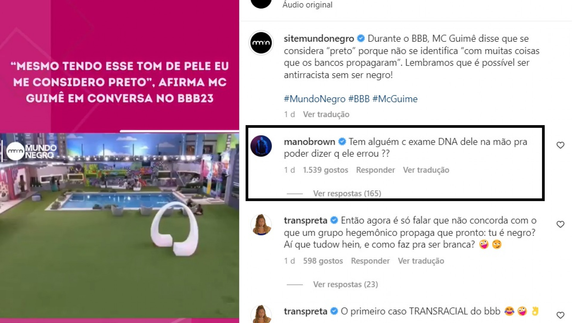 Mano Brown sai em defesa de MC Guimê - Reprodução