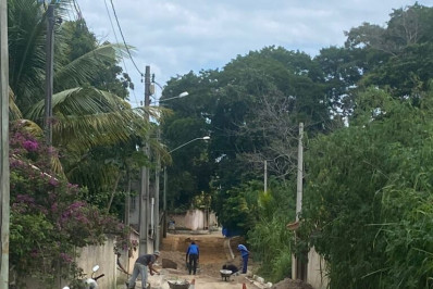 Obras de pavimentação em Búzios abrangem três bairros simultaneamente
