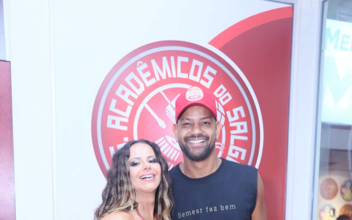 Viviane Ara&uacute;jo e o marido, Guilherme Milit&atilde;o