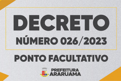 Prefeitura de Araruama decreta ponto facultativo no próximo dia 20