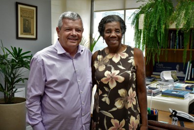 Prefeito de Niterói Axel Grael recebe a visita de Aída dos Santos