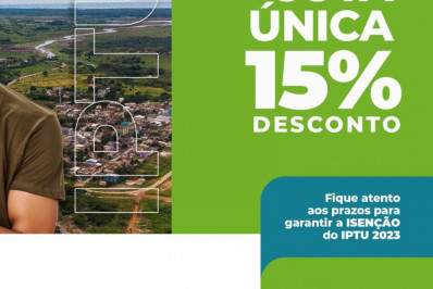 Contribuinte que pagar IPTU 2023 em cota única até 31 de março terá desconto de 15%