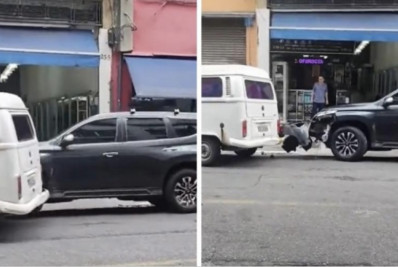 Vídeo! Após sofrer acidente, Celso Russomanno discute com motorista de kombi em São Paulo
