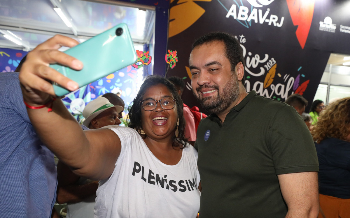 Governador marcou presença na Sapucaí e falou sobre os trabalhos de prevenção na Avenida - Divulgação